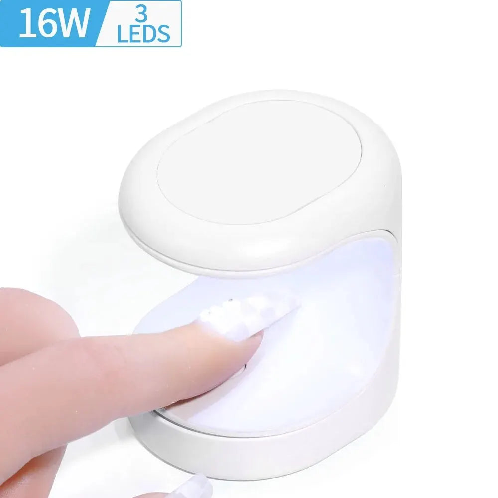 Nagel-Lampe 2025: Mini-16W UV-LED USB-Cable - Manicure Tool Collection
