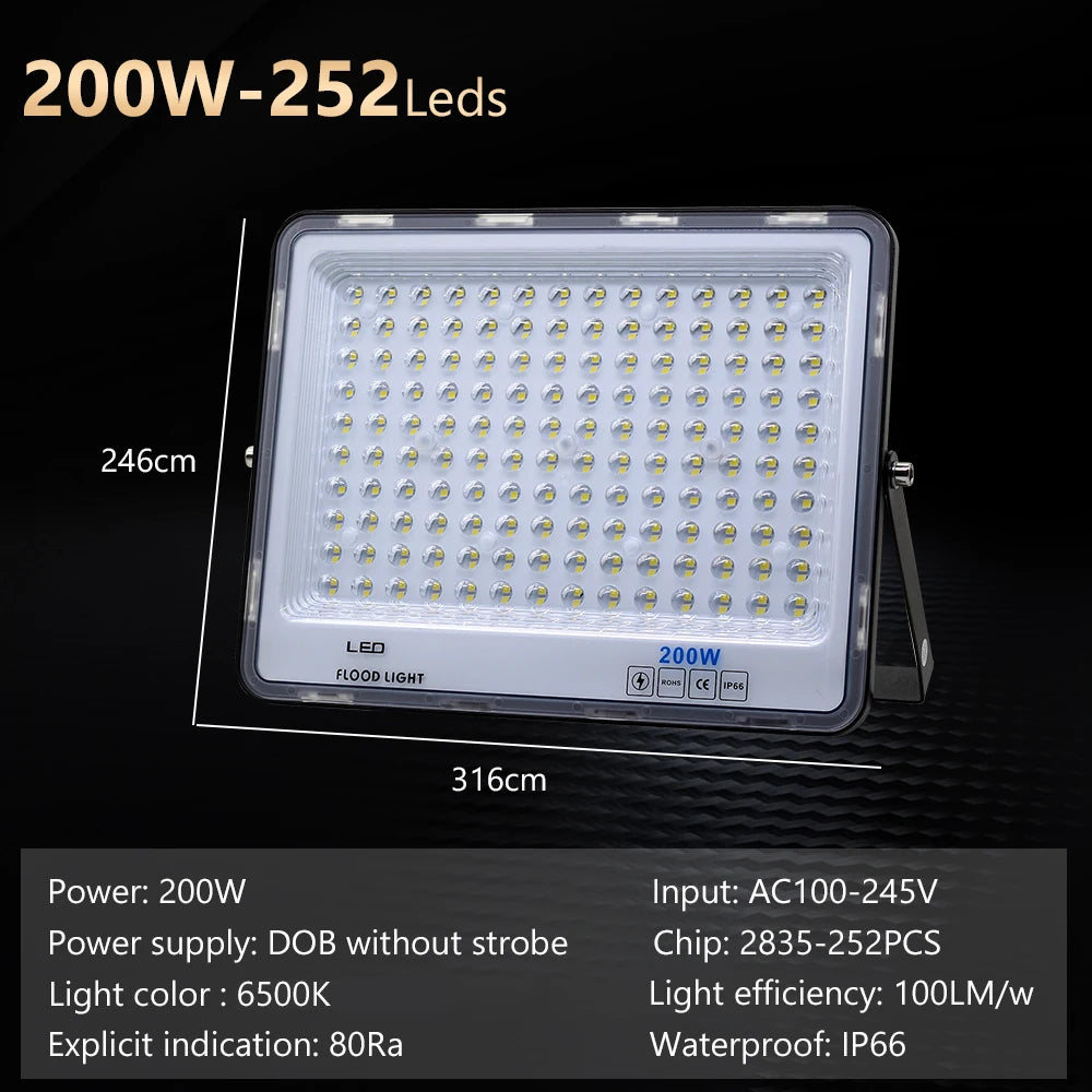 LED-Flutlicht Outdoor-Beleuchtung 220V 240V Flutlicht wasserdicht IP66 Reflektor Projecteur LED Exterieur Focus Spotlight