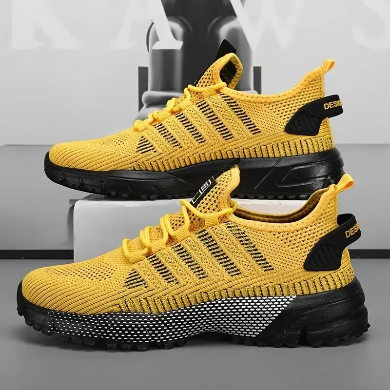 Men's Sneakers Running Shoes for Men Lightweight High Quality Mens Shoes Mesh Casual Sneaker Lace-Up Summer Sports Tennis Shoe