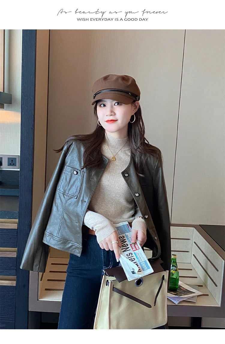 HerbstChic Mockneck Stehkragen - S-XL, dünn, Strick