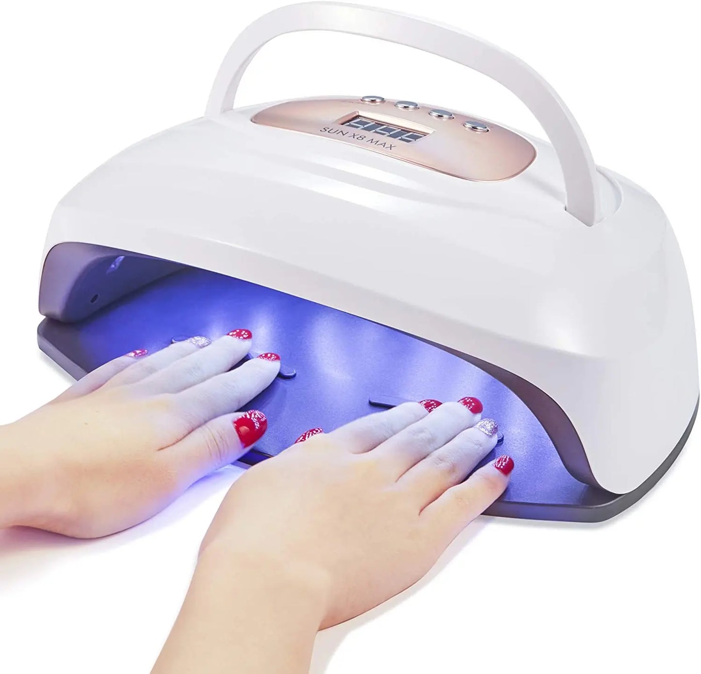 Large Size LED UV Lamp For Nails 150W Uv Light Gel Polish Nail Drying Lamp Nail Dryer Equipment Manicure Accessories Sun X8 Max