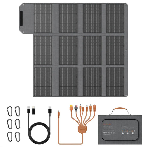 Solarpanel Faltbar Mit 2x USB A USB C DC Ausgänge Outdoor Notstrom