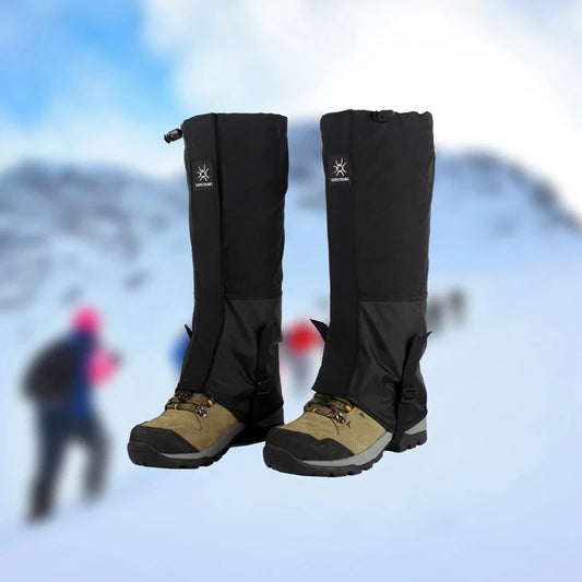 Beinschutz 2025: 1 Pair Waterproof Leg Covers Elastic Strap - Long Tube Legs Protection Hiking Skiing Climbing Trouser Shoes Cover Durable Bandage Collection