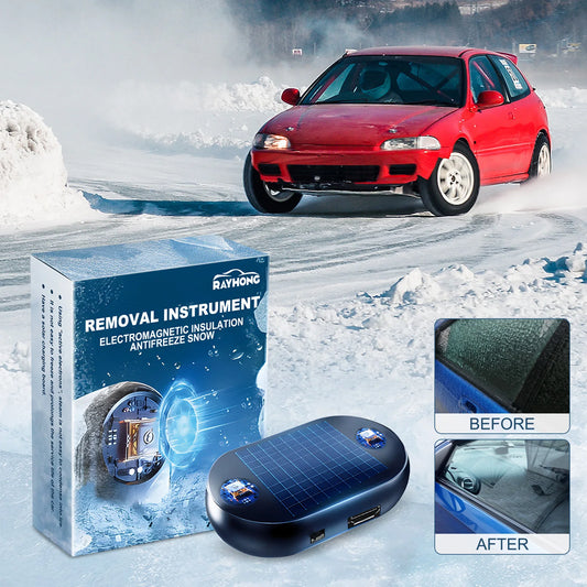 Electromagnetic car snow remover 5-12V car window glass antifreeze snow remover Portable car defroster