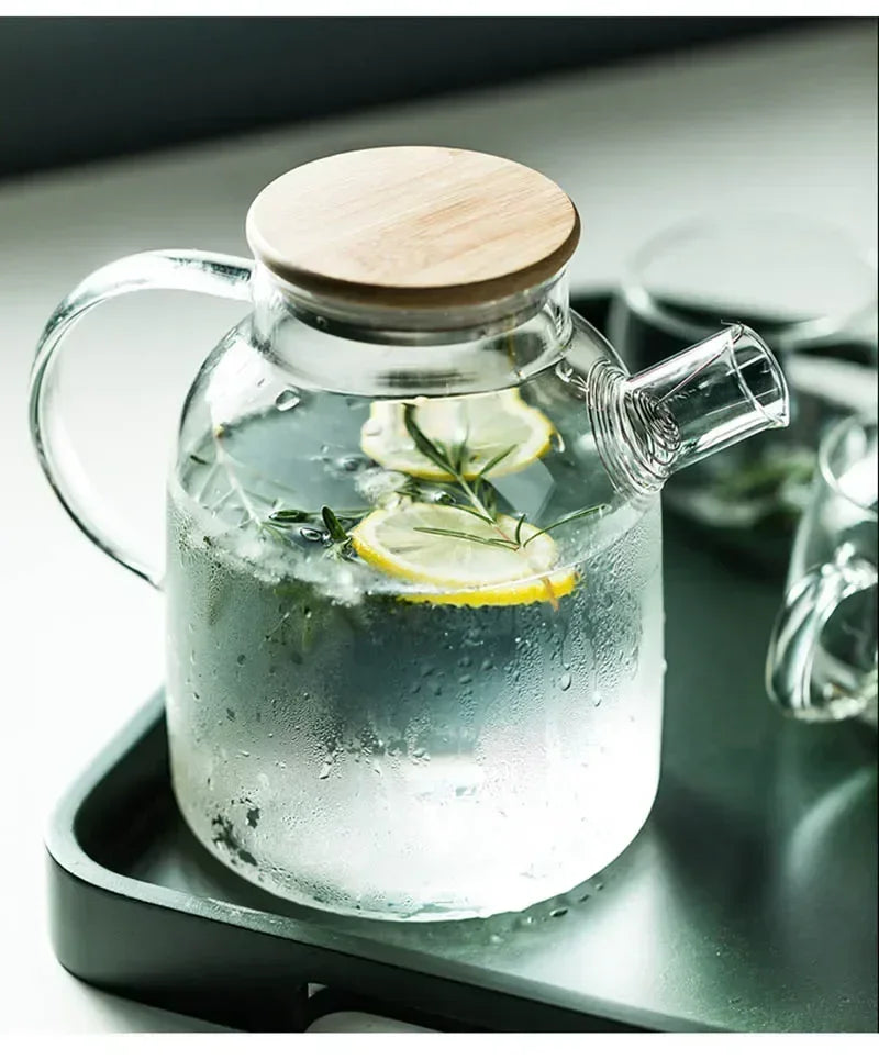 ClearGlass Kanne Hitzebeständig - 1,8 L Borosilikatglas