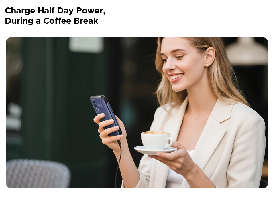 DOOGEE Blade20 Robustes Gemini AI Smartphone - 10300mAh 6,6 Zoll 18W