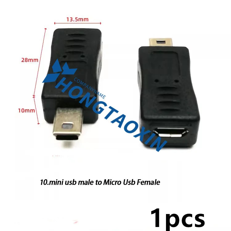 USB-Adapter 2025 - 90° Winkel Mini USB zu Micro USB Back to School Tech Zubehör