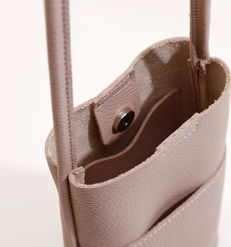 Modische Handy Tasche Frauen 2025 - Crossbody Kleine PU Leder Tasche - Neue Fashion Vielseitig Minimalist Unisex Shopping Phone Tasche