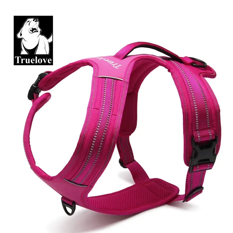 Truelove Sport Nylon Reflektierend 2025: No Pull Hund Geschirr 3M Outdoor Abenteuer - Haustier Weste Griff XS-XL Gepolstert Schnell Lösbar 5 Farben