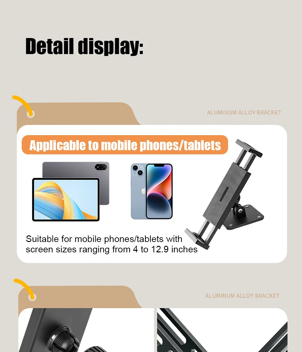 OUTMIX Cantilever Tablethalterung - 360° 4,7–12,9 Zoll