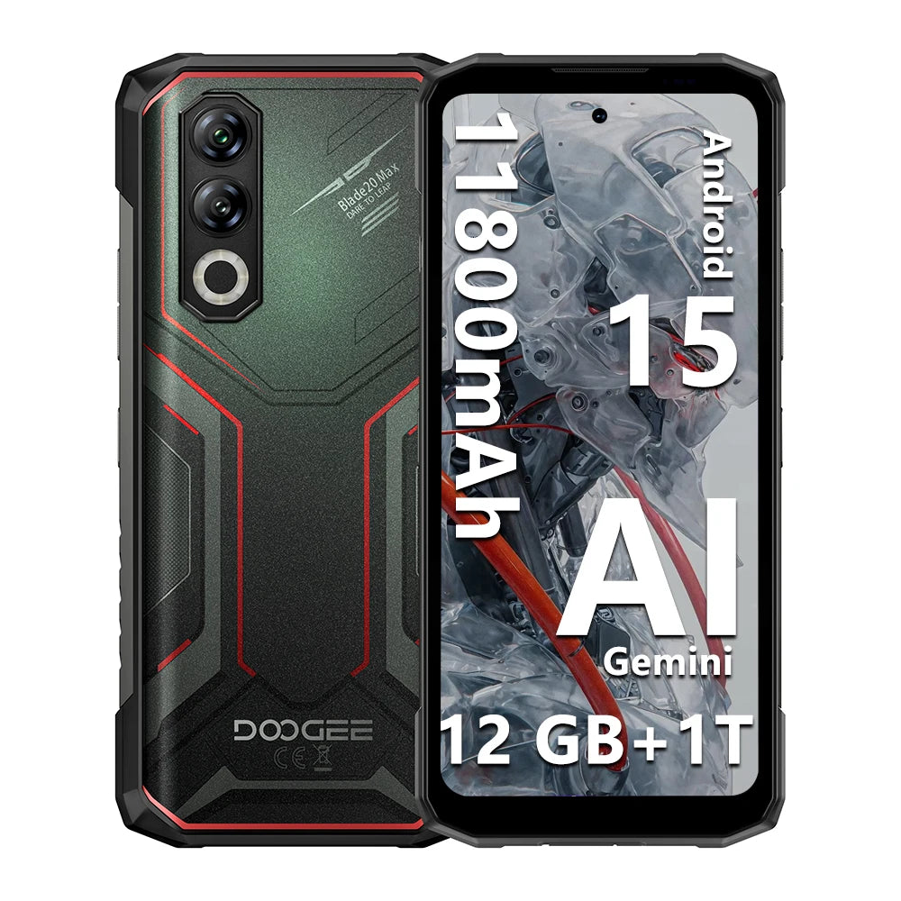 DOOGEE Blade20 Max Großer Akku - 11800mAh, 33W Schnellladung, 6,6 Zoll