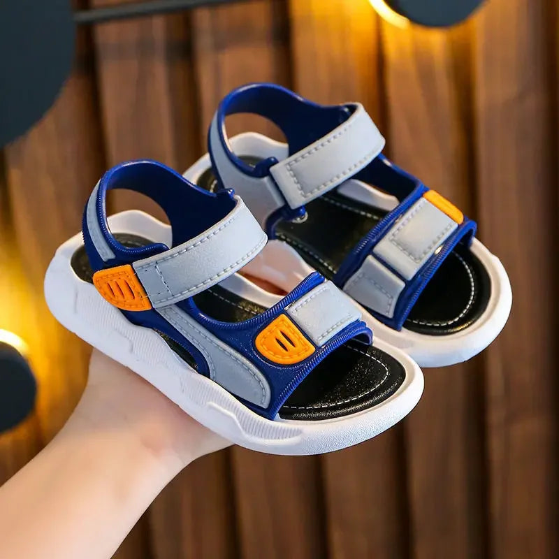 Sommer Baby Sandalen 2025 - Einfarbig Baby Jungen Weiche Sohle - Rutschfest Jungen Mädchen Kleinkind Strand Schuhe