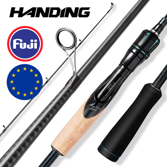 HANDING Magic L Angelrute 1,98-2,44m - Carbon Spinn & Casting Rute für Barsch
