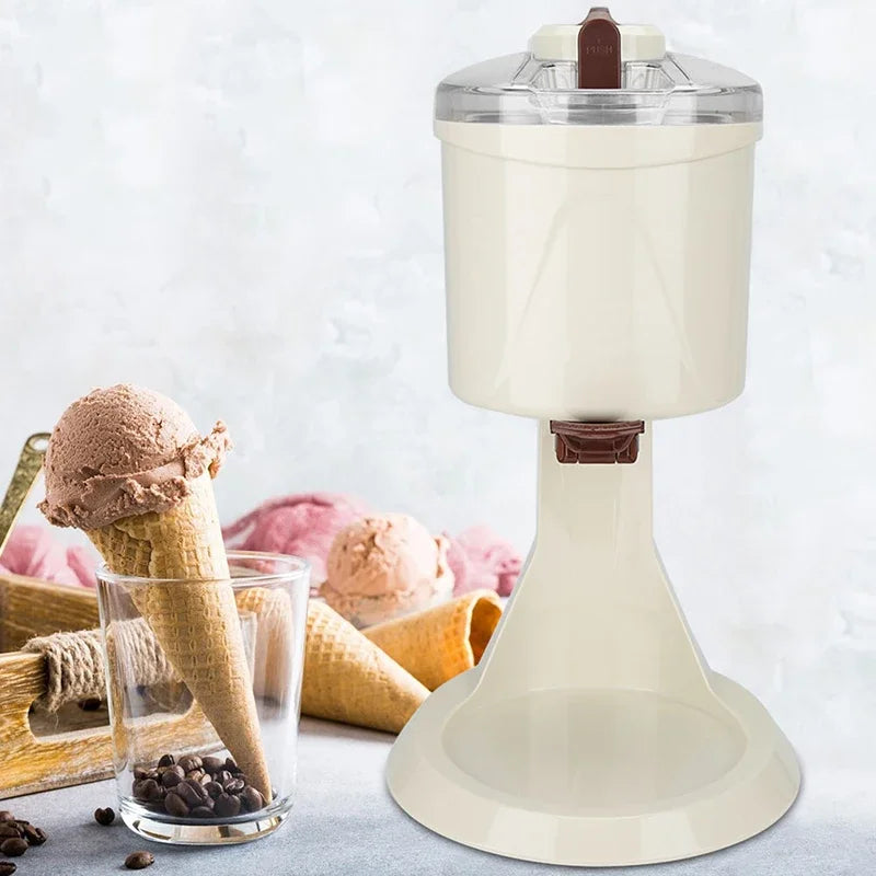 Eismaschine 2025: 1L Ice Cream Machine Manual Automatic Desktop Simple Operation Large Capacity Mini Soft Collection