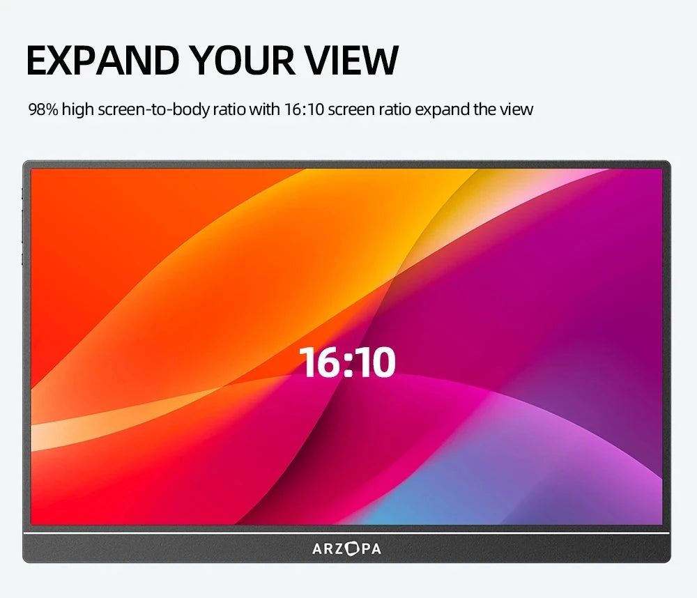 ARZOPA Z1RC 2K Tragbarer Monitor - 16 Zoll, 60 Hz, 2560x1600