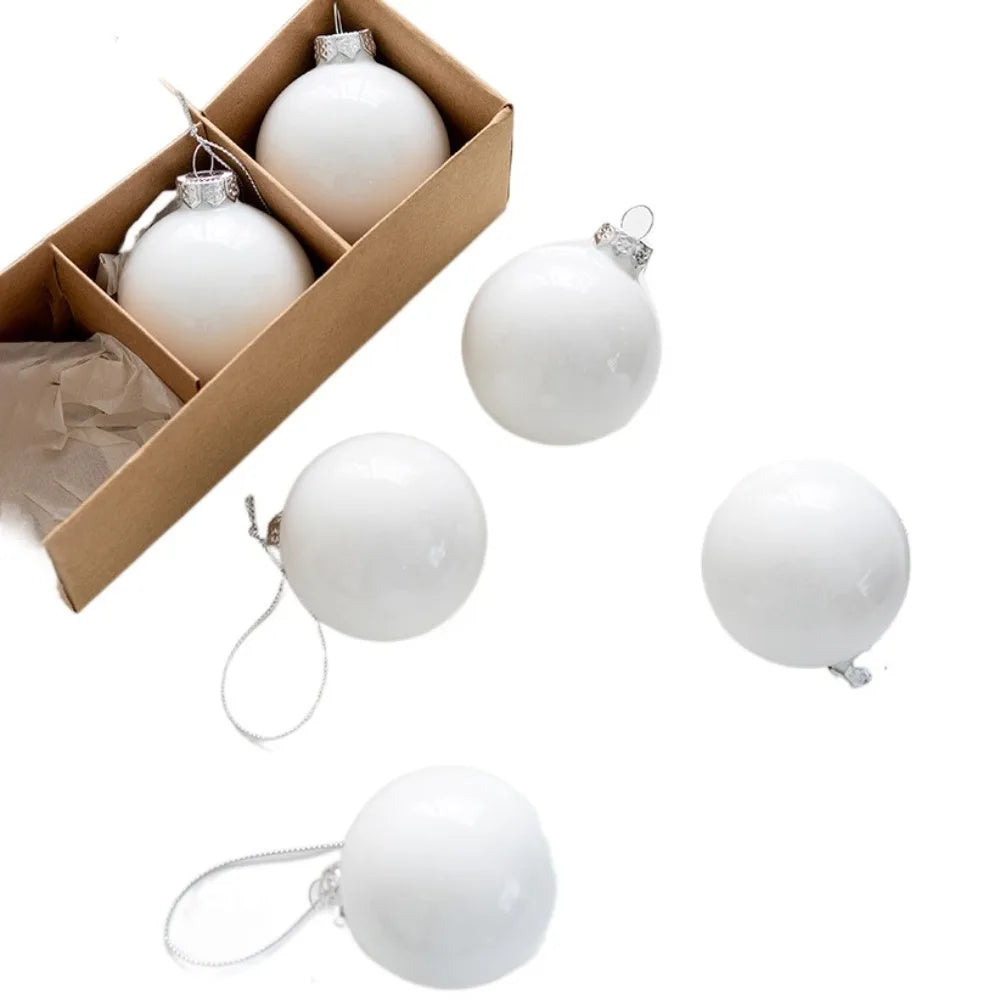 GlassCraft Weihnachtskugeln Delikat Gemalt - 6er Set Durchmesser 6 cm