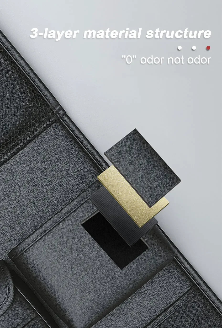Car Seat Storage Bag Auto Back Seat Back Organizer with Foldable Table Tray PU Leather Tablet Holder Tissue Box Car Accessories