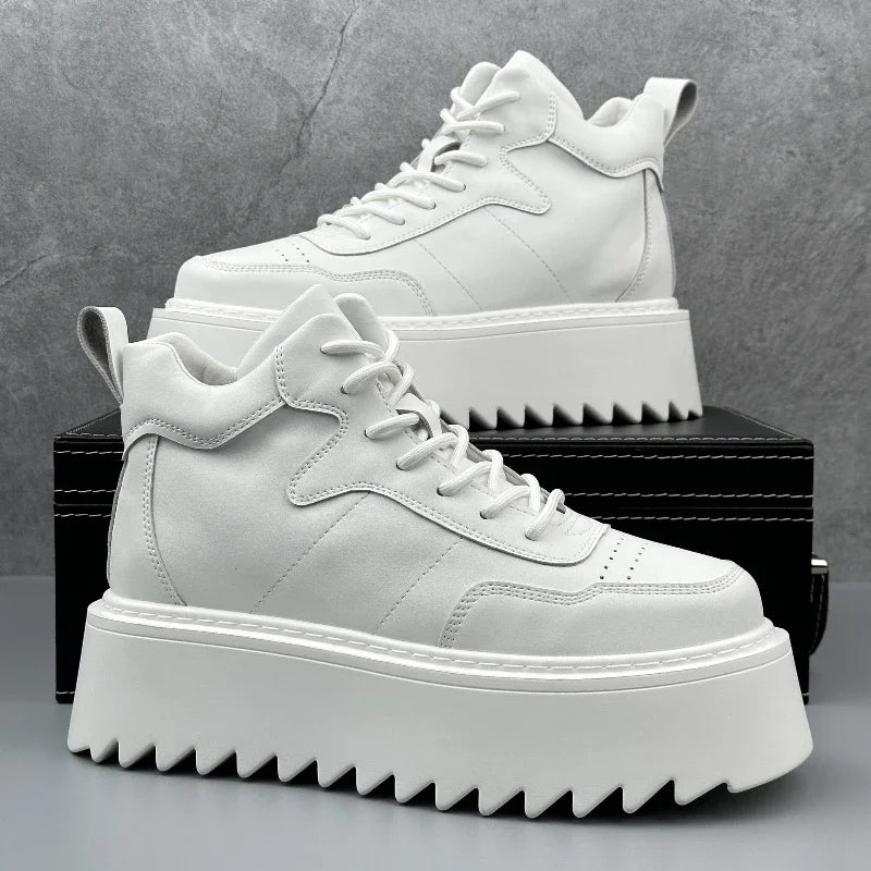Nova Runner High Top Leder Komfort- Plateau 3cm Größe 42-46