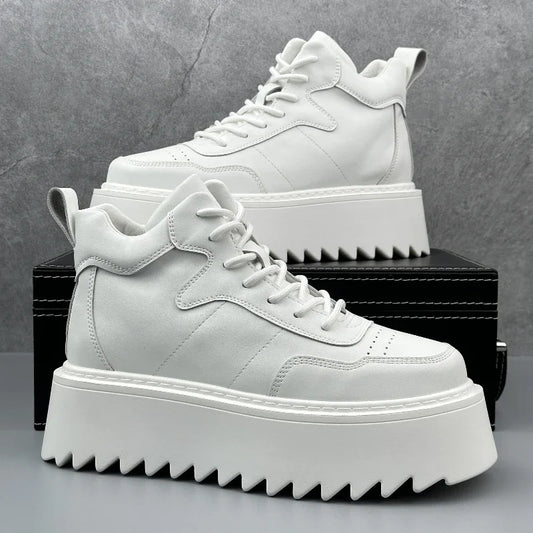Nova Runner High Top Leder Komfort- Plateau 3cm Größe 42-46