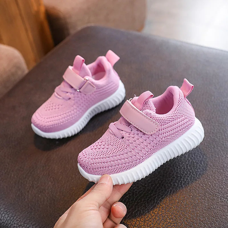 Kinder Schuhe 2025 - Frühling Sommer Kids Sneakers - Weich Atmungsaktiv Mesh Jungen Mädchen Schule Outdoor Sport