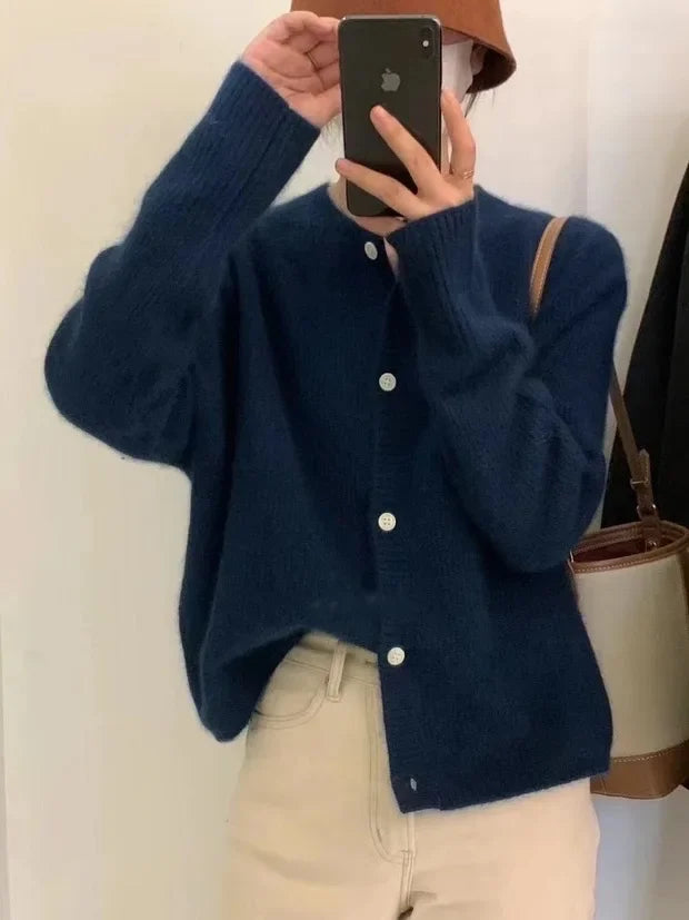 LIBIELY Cardigan Rundhals Kuschelig Warm Polyester - Kapazität Standard Leistung Hoch Größe M/L