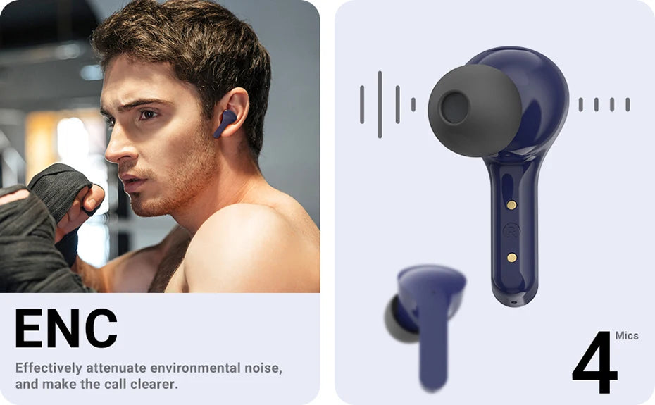 Gaming Kopfhörer 2025 - ACEFAST T6 TWS Bluetooth 5.0 Sport Earbuds