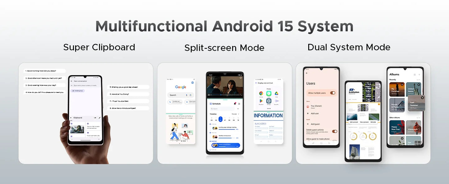 DOOGEE Note58 Pro NFC - 6250mAh Akku, 256GB Speicher, 6,75Zoll Display