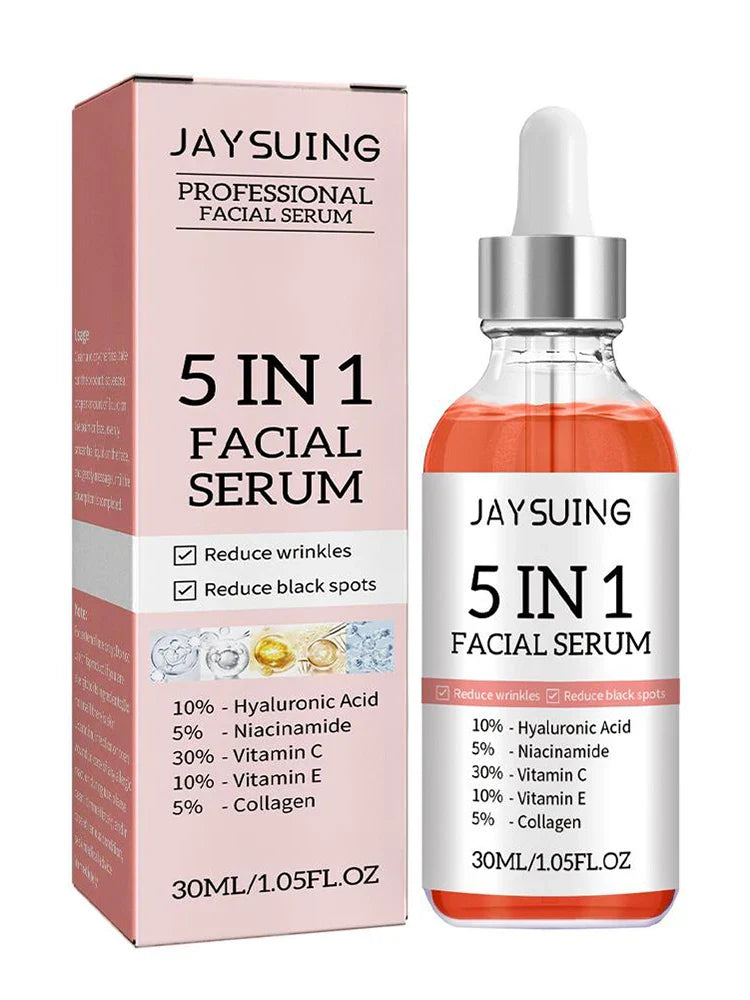 5 in 1 vitamin c face serum – fade fine lines, firm skin, brighten, moisturize & shrink pores