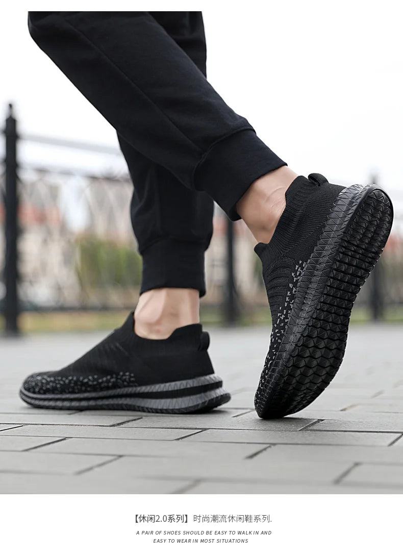 Men Shoes Lightweight Sneakers Men Fashion Casual Walking Shoes Breathable Slip on wear-resistant Mens Loafers Zapatillas Hombre
