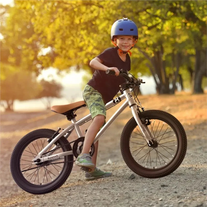 Kinder-Fahrrad 2025: Disc Brake Children's 16-inch Mountain Bike with Auxiliary Wheels - for Boys and Girls 6-12 Years Old Pedal Children's Bicycle Collection