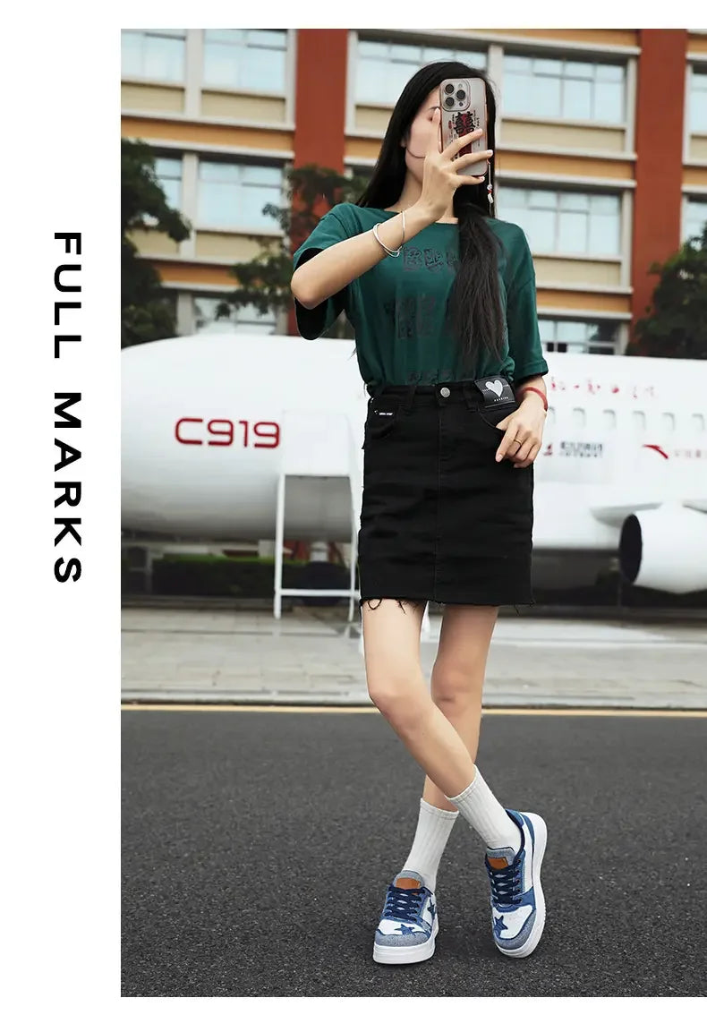 Men's Sneakers Fashion Star Skate Shoes Punk Hip Hop Style Student Sports 2 Summer All-match Non-slip Booster Casual Shoes
