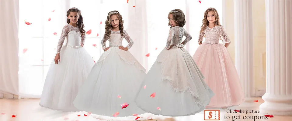 Maßgeschneiderte Kleider Für Mutter Und Tochter Elegante Glänzende Spitze Applikationen Formelle Party A-Linie Blumenmädchen Kleid Prinzessin Kind