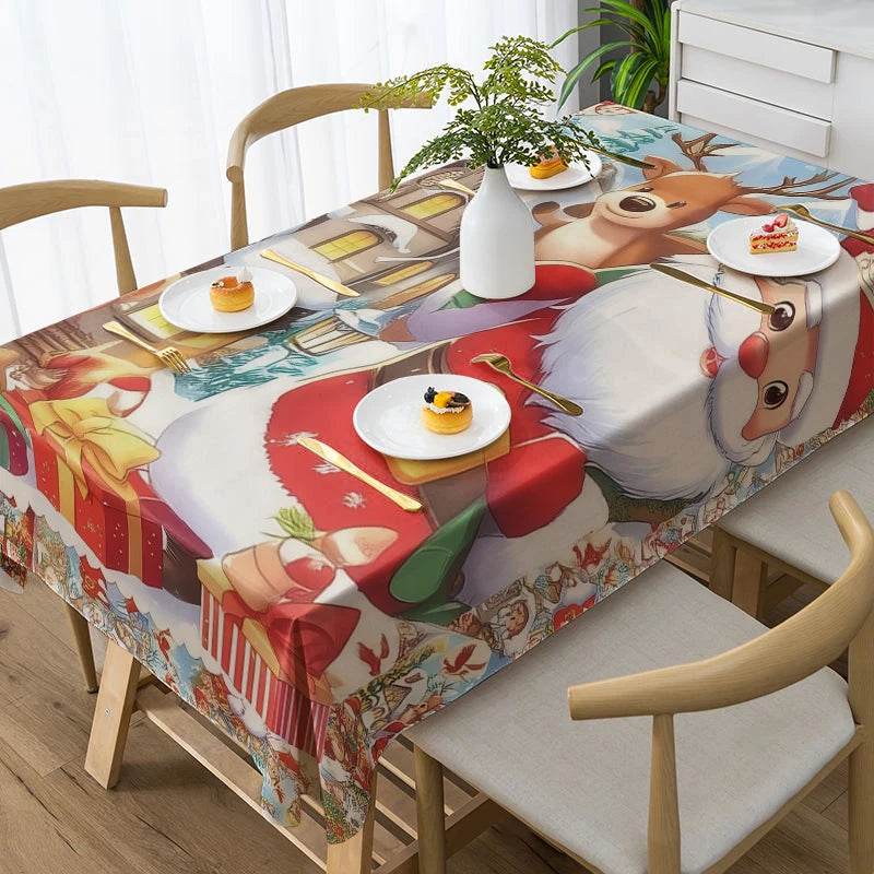 Home Decor Festive Christmas Tablecloth Design Restaurant kitchen tablecloth living room home decoration party decoration