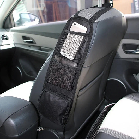 Auto Sitz Organizer Auto Sitz Seite Aufbewahrung Hängetasche Multi-Tasche Getränkehalter Mesh Tasche Auto Styling Organizer Handy Halter