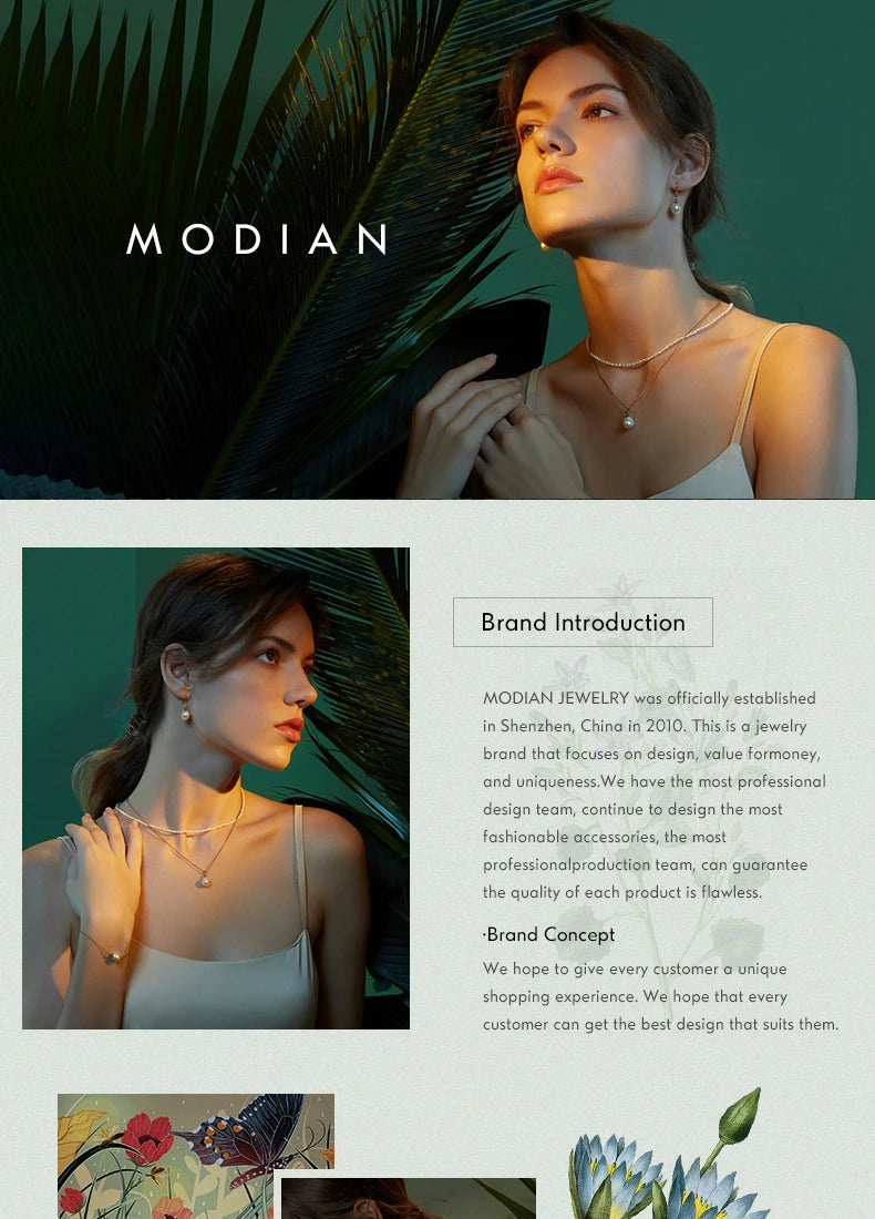 Modian Exquisite Mode Schwingende Lange Quasten Tropfen Ohrringe Echtes 925 Sterling Silber Charm Kette Hängende Ohrringe für Frauen Schmuck
