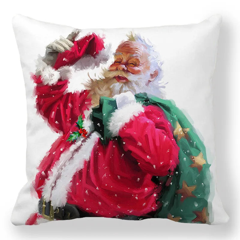 2025 New Year Christmas pillow case 30*50cm,40*40cm,45x45cm, cushion cover home Christmas decoration pillow case