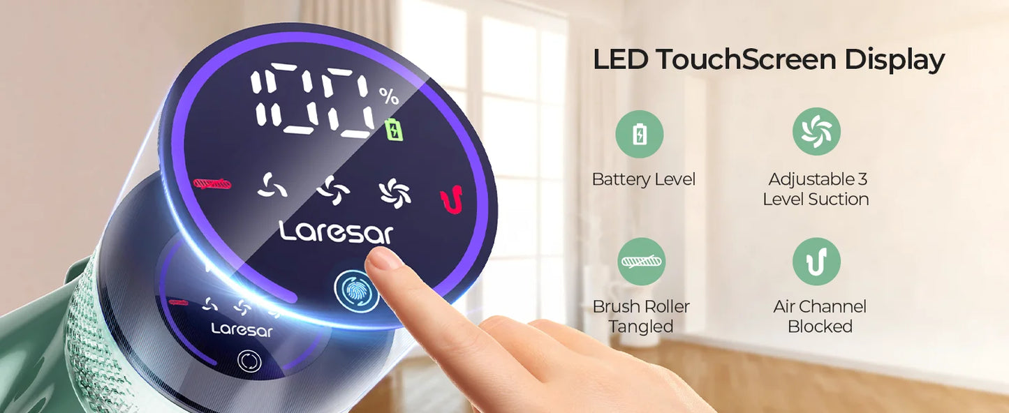 Laresar V7 PRO Kabelloser - 0,6-1 L 600 W Unter 3 kg