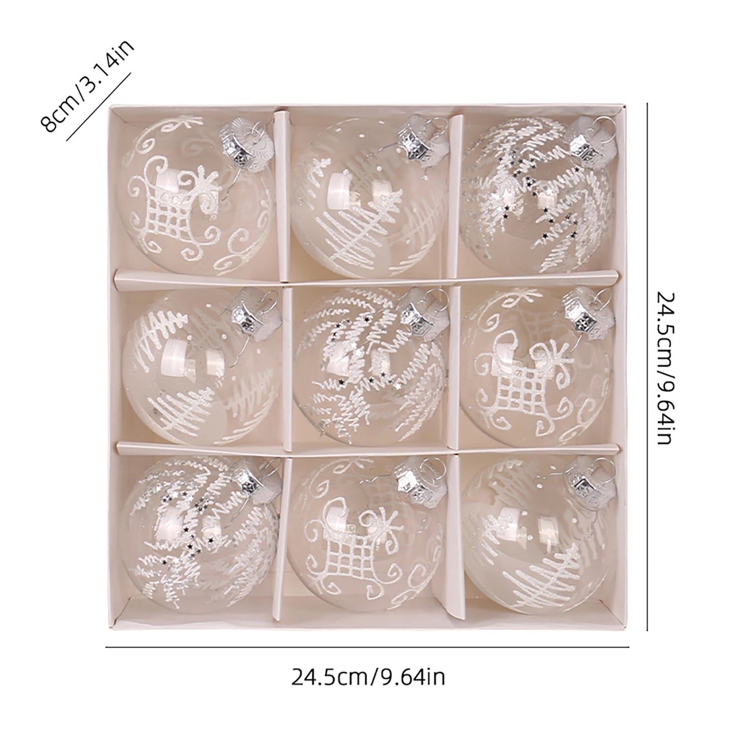 Choice SY24BA32 Bruchsichere Kunststoffkugeln - Ø8 cm, 9 Stück