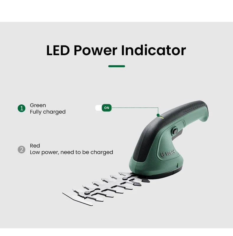 Bosch Elektrisch Hecken Trimmer 2025 - Kabellos Beschneidung Scheren Batterie - Aufladbar Scheren Hecken Schneider Gras Bonsai Strauch Garten Power Werkzeuge