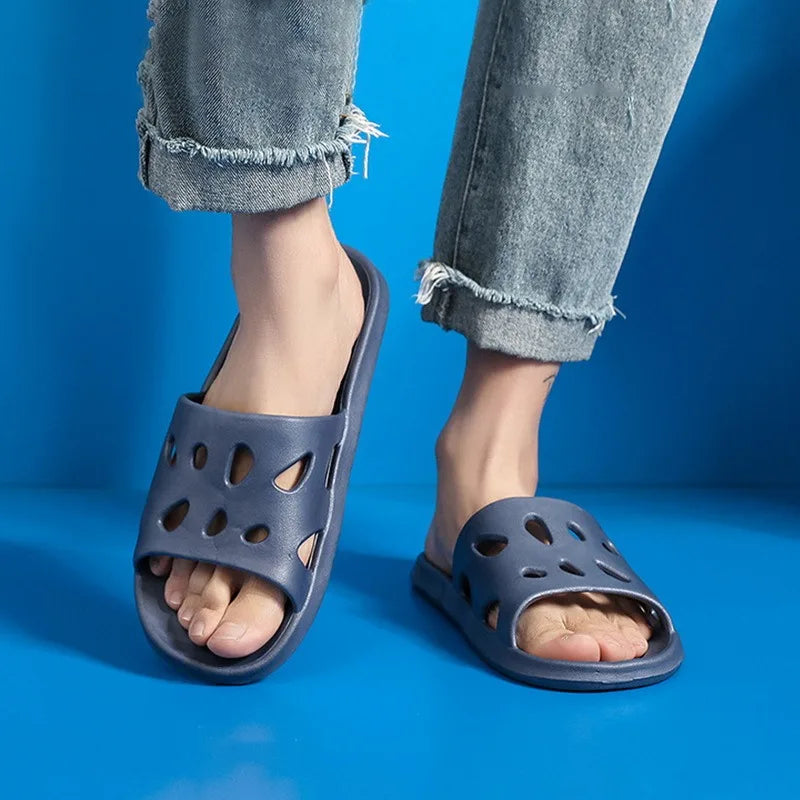 Frauen Dick Plattform Cloud Hausschuhe Sommer Strand Eva Weich Sohle Slide Sandalen Freizeit Männer Damen Innen Badezimmer Anti-Rutsch Schuhe
