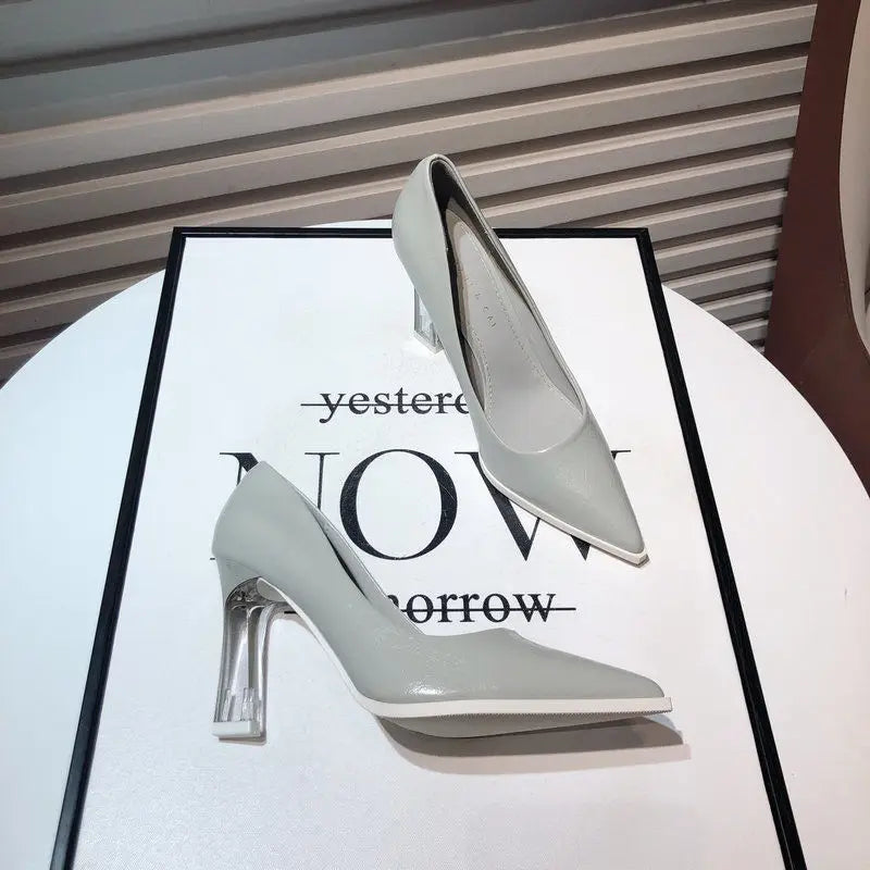 Comemore 2022 New Trend Women Summer Shoes Elegant elegant High Heels French Pointed Stiletto Office Girls' Shoes Zapatos De Mujer