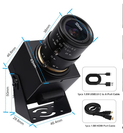 ELP ELP-USB4KCAM30H 4K60FPS Webcam - USB3.0 HDMI 1/2.8"