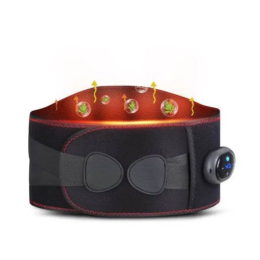 Electric Heating Waist Massager, Portable Graphene TYPE-C Heating Belt, Multi-gear Adjustment Waist Shock Massage Device