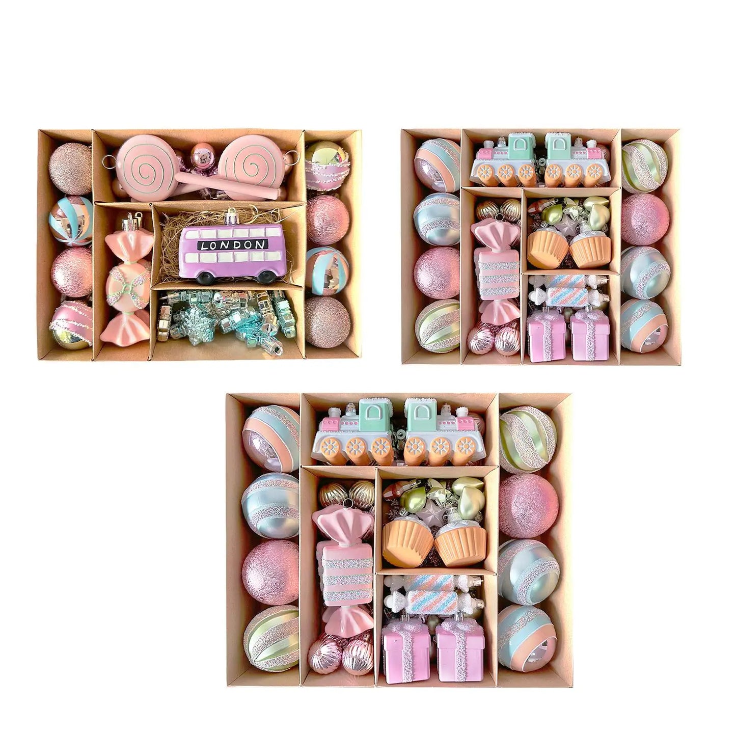 Kesoto Weihnachtskugeln Set Bruchsicher - Ø5 cm Kunststoff 24 Stück