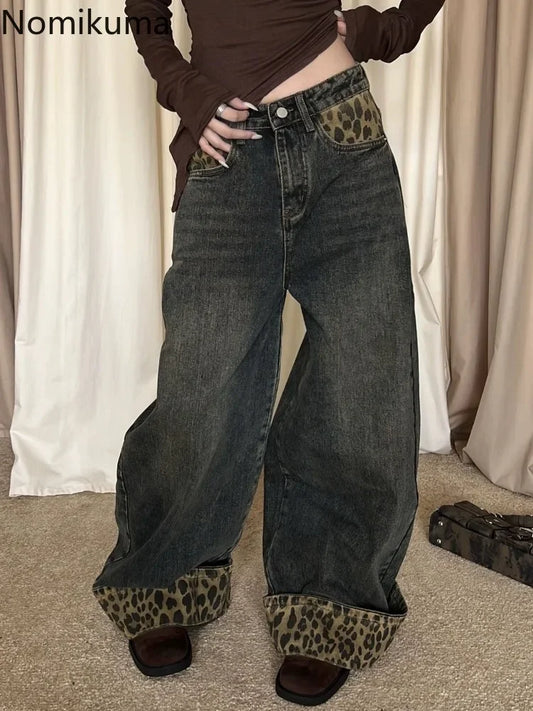 Nomikuma Jeans Leopard Retro - Größe S-XL Denim Regular