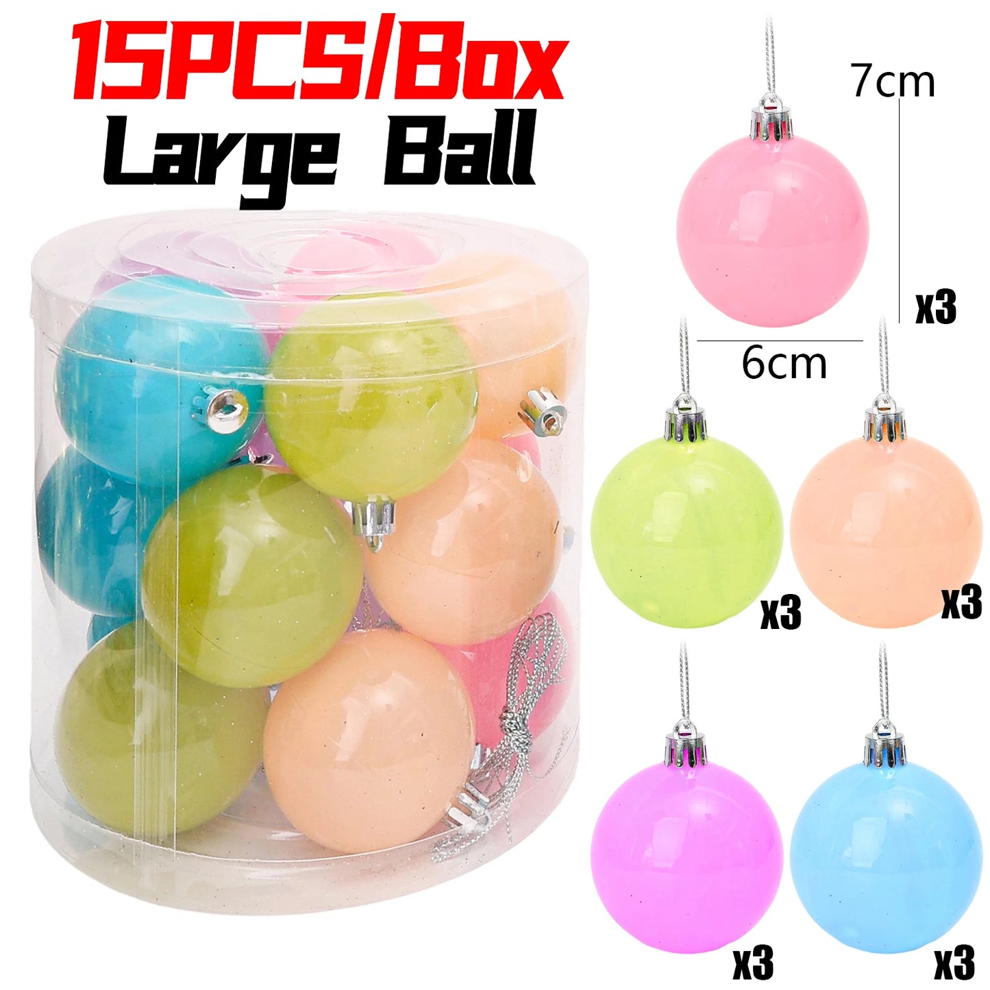 Choice Weihnachtskugeln Wasserdicht - Durchmesser 4 cm, 20er Pack