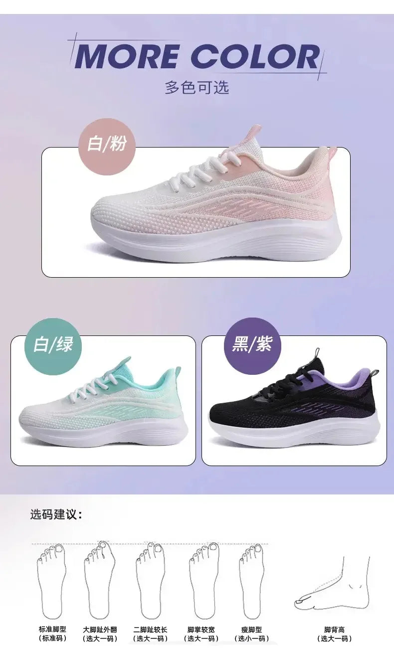 Womens Running Shoes Breathable Sport Tennis Sneakers Athletic Outdoor Gym Training Jogging Walking Shoes for Ladies