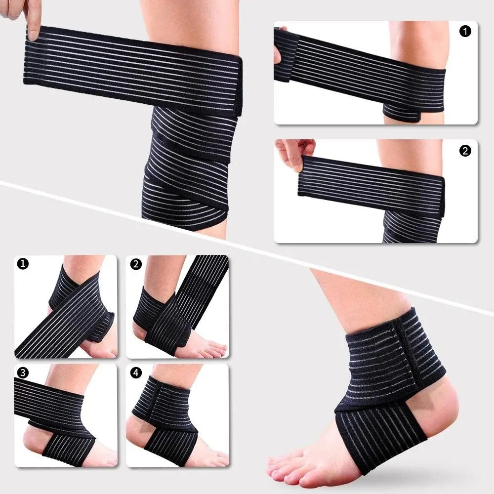Auswahl Sport Elastische Kniebandage - Einheitsgröße Halt