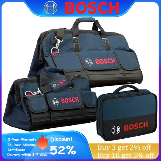 Aufbewahrungstasche BOSCH Marke Canvas Werkzeugtasche Große Kapazität Koffer Verschleißfest Wasserdicht Mehrzweck Hand Tasche Toolkit