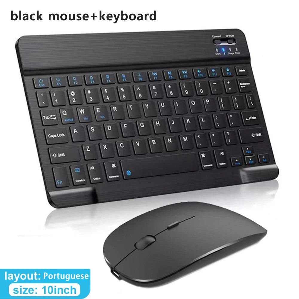Bluetooth Wireless Tastatur und Maus für iOS Android Windows Tablet - Deutsche Version